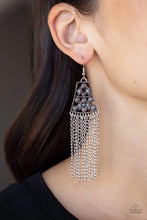 Load image into Gallery viewer, Cleopatras Allure - Silver (Gray Bead) Earring