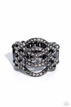 Load image into Gallery viewer, Interlocked Impression - Black (Gunmetal) Ring