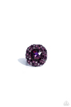 Load image into Gallery viewer, Glistening Grit - Purple (Plum Gem) Ring
