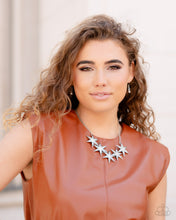 Load image into Gallery viewer, Rockstar Ready - White (Rhinestone Star) Necklace