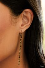 Load image into Gallery viewer, FLYING Low - Brass (Turquoise Dragonfly) Necklace