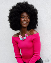 Load image into Gallery viewer, Well-Mannered Whimsy - Pink (Multi Flower) Necklace