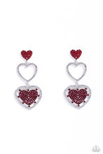Load image into Gallery viewer, Couples Celebration - Red (Heart) Earring