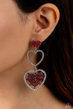 Load image into Gallery viewer, Couples Celebration - Red (Heart) Earring