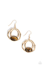 Load image into Gallery viewer, Terrestrial Retreat - Brown (Tiger Eye) Earring