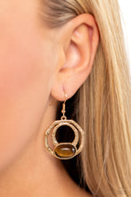 Load image into Gallery viewer, Terrestrial Retreat - Brown (Tiger Eye) Earring