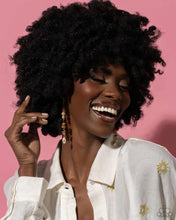 Load image into Gallery viewer, Game of STONES - Orange (Pink Stone) Seashell Earring