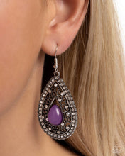 Load image into Gallery viewer, Cloud Nine Couture - Purple Earring