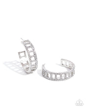 Load image into Gallery viewer, Bridging Brilliance - White (Rhinestone) Earring