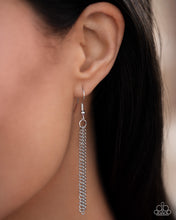 Load image into Gallery viewer, Tassel Transit - White (Silver Chain) Necklace