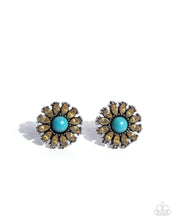 Load image into Gallery viewer, Santa Fe Showcase - Yellow (Turquoise) Post Earring