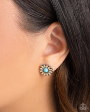 Load image into Gallery viewer, Santa Fe Showcase - Yellow (Turquoise) Post Earring