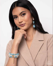 Load image into Gallery viewer, Marbled Masterpiece - Blue (Marbled) Post Earring