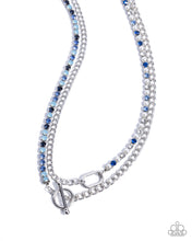 Load image into Gallery viewer, Mismatched Makeover - Blue Necklace (LOP-0125)