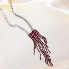 Load image into Gallery viewer, Straighten Up - Red (Rhinestone) Necklace