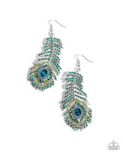 Load image into Gallery viewer, Prized Peacock - Green Earring (LOP-0825)