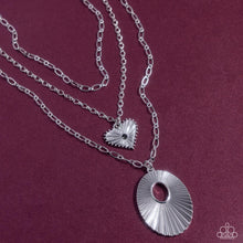 Load image into Gallery viewer, Sunburst Stage - Silver (Heart) Necklace