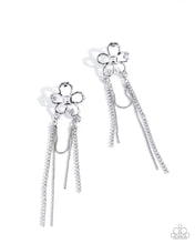 Load image into Gallery viewer, Good Luck Babe! - White (Rhinestone) Post Earring