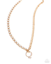 Load image into Gallery viewer, Complete Look - Gold Set: Blazing Beacon - Gold Necklace and Blazing Benefit - Gold Bracelet (BB-GD-HZ)