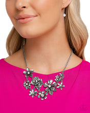 Load image into Gallery viewer, Complete Look - White Floral Set: Floral Fate - White Necklace and Floral Fluke - White Bracelet (BB-WT-HQ)