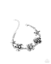 Load image into Gallery viewer, Complete Look - White Floral Set: Floral Fate - White Necklace and Floral Fluke - White Bracelet (BB-WT-HQ)