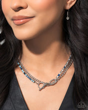 Load image into Gallery viewer, Mismatched Makeover - Blue Necklace (LOP-0125)