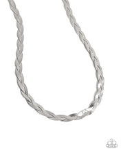 Load image into Gallery viewer, Bewildering Braid - Silver Necklace (LOP-0425)