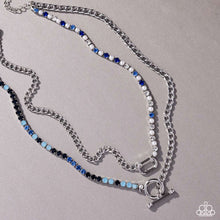 Load image into Gallery viewer, Mismatched Makeover - Blue Necklace (LOP-0125)