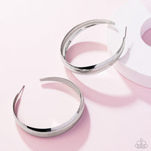 Load image into Gallery viewer, Gravity Generosity - Silver Hoop Earring (LOP-0325)
