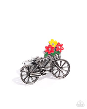 Load image into Gallery viewer, Small Town Vibe - Multi (Antiqued Silver Bike) Ring