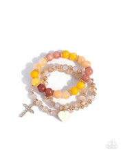 Load image into Gallery viewer, Divine Delight - Yellow (Gold Cross) Bracelet