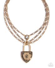 Load image into Gallery viewer, LOCK Show - Gold (Padlock) Necklace