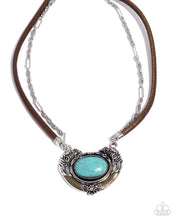 Load image into Gallery viewer, Grounded Gesture - Blue (Turquoise) Necklace