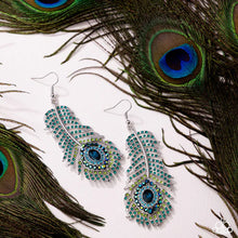 Load image into Gallery viewer, Prized Peacock - Green Earring (LOP-0825)