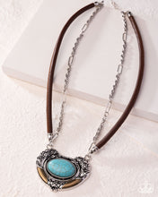 Load image into Gallery viewer, Grounded Gesture - Blue (Turquoise) Necklace
