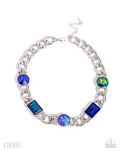 Load image into Gallery viewer, Groundbreaking Glitter - Green (Choker) Necklace (LOP-1125)