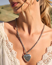 Load image into Gallery viewer, Forever Near - Silver (Heart Locket) Necklace