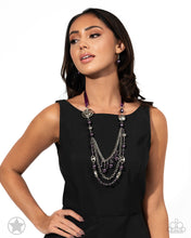 Load image into Gallery viewer, All The Trimmings - Purple Necklace