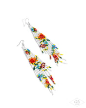 Load image into Gallery viewer, Beaded Gardens - White (Multi Seed Bead) Earring