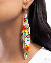 Load image into Gallery viewer, Beaded Gardens - White (Multi Seed Bead) Earring