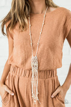 Load image into Gallery viewer, Macramé Majesty - White Necklace (SS-1120)
