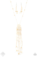 Load image into Gallery viewer, Macramé Majesty - White Necklace (SS-1120)