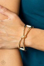 Load image into Gallery viewer, KNOT My First Rodeo - Gold Bracelet (FFA-0622)