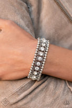 Load image into Gallery viewer, Ritzy Reboot - White (Rhinestone) Bracelet (MM-1221)