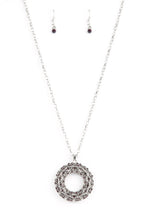 Load image into Gallery viewer, Wintry Wreath - Purple Necklace