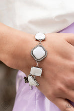 Load image into Gallery viewer, Grounding Glamour - White Bracelet (SS-0622)