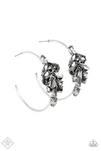 Load image into Gallery viewer, Arctic Attitude - Silver (Hematite/Smoky) Hoop Earring (MM-0622)