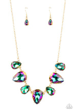 Load image into Gallery viewer, Otherworldly Opulence - Gold (Oil Spill) Necklace