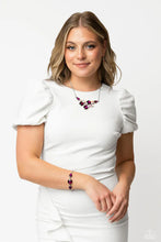 Load image into Gallery viewer, Complete Look - Pink Set: Round Royalty - Pink Necklace and Twinkling Trio - Pink Bracelet (BB-PK-LJ)