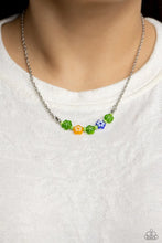 Load image into Gallery viewer, BOUQUET We Go - Green (Seed Bead Flower Beads) Necklace